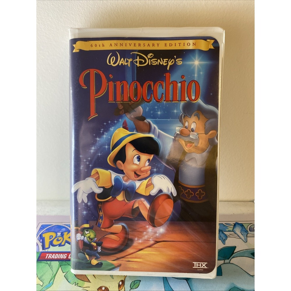 Walt Disney Pinocchio 60th Anniversary Edition VHS Clamshell THX Certified